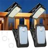Nzkeuf Luce Solare LED Esterno, 2 Stück Lampada Solare Da Esterno con Clip, Lampade Solari daEsterno Impermeabili IP65 con 3 Modalità per Cortili, Portici, Garage, Giardini e Vialetti