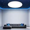 Swoieltr Plafoniera LED 30CM 24W 2800 Lumen Impermeabile IP54 Plafoniera a LED Ultrasottile 6500K Adatta per Soggiorni Bagni Camere da Letto Cucine e Uffici