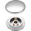 QUARKZMAN 2 Pezzi Tappo Lavandino, Diametro 35mm, Tappo Scarico A Pressione In Ottone Per Sostituzione Scarichi Lavandino Bagno Cucina