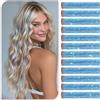 Sofeiyan 12 Pezzi Extension Capelli Glitter Clip,50 cm Azzurro Tinsel Extension Capelli,Resistenti scintillanti Extensions Capelli per donne discoteca Carnevale Festa