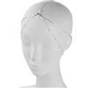 Futuhada Oro Testa Catena Nuziale, Bohemien Fascia Nappe Catena Capelli a Strati, Copricapo a Catena Multistrato, Crystal Headpiece Boho Head Chain da Sposa Festival Accessori per Copricapo per Donne (02, 1)