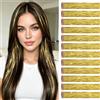 Sofeiyan 12 Pezzi Extension Capelli Glitter Clip,50 cm Biondo Tinsel Extension Capelli,Resistenti scintillanti Extensions Capelli per donne discoteca Carnevale Festa