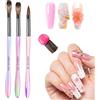LEDSUUEI Pennello acrilico per unghie - Dimensione 8/12/14 Kolinsky Nail Brush per polvere acrilica, Nail Art Pennello per unghie in gel, acrilico liquido