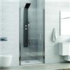 KAMALU Box doccia porta battente nicchia 70cm vetro trasparente KS2800N
