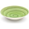 Generico Memento Table Set 6 piatti Fondi 23 cm in ceramica Made in Italy, dipinti a mano (Lime, Fondi)