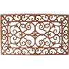Esschert Design Elegante zerbino in ghisa rossastro, spessore circa 2 cm
