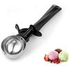 TJ POP Porzionatore per Gelato in Acciaio Inox da 56 ml, con Grilletto e Impugnatura Ergonomica, Cucchiaio Multiuso per Ghiaccio, Melone e Dolci