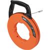 Klein Tools 56334 Fish Tape, Steel Wire Puller with Double Loop Tip, Optimized Housing and Handle, 1/8-Inch x 240-Foot
