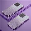 PAIX Custodia Telefono Trasparente Compatibile con Honor X6a Cover Cornice Elettroplaccata Gradiente Glitter Protettiva Sottile TPU
