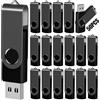 EASTBULL Chiavetta USB 2.0 da 128 MB, confezione da 50 pezzi, con cordini, per archiviazione e backup (Nero)