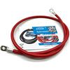 eXODA Cavo Batteria 25mm² 100cm Rosso M8 M10 Flessibile Auto Barca | Cavo batteria 25 mm², prodotto in Germania, potenza max 2016W, 168A a 12V, alta flessibilità, 100 cm