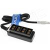 Eonvic Maschio 2pin a 4 porte Hub Adapter Splitter Cavo di alimentazione per ARRI ALEXA TILTA