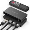 Fosmon Switch HDMI 4K 3 Porte con Telecomando, 4K@60Hz HDCP 2.2 18Gbps, Commutatore HDMI 2.0 Auto 3 in 1 Uscita Hub compatibile con PS5, Xbox X|S, Apple TV, DVD, Laptop PC, Monitor