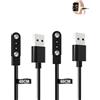 Yystao Cavo di ricarica magnetico stabile USB compatibile con Popglory P66 Smart Watch 1.85, compatibile con Popglory P66