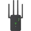 Frogetu Ripetitore WiFi Potente per Casa, Amplificatore WiFi 300 Mbps con 4 Antenne,Amplificatore Segnale WiFi, Modalità AP/Repeater/Router, WPS, per Streaming Gaming(nero)