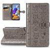 LEMAXELERS Custodia per Apple iPhone 16 Cover Portafoglio Custodia Modelli per cani e gatti Wallet Case Shock-Absorption Leather Flip Cover in Pelle a Libro Case per iPhone 16,SD Cat Gray