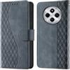CaseGla Cover per Xiaomi Redmi 14C / A3 Pro custodia portafoglio Grigio | Blocco RFID, 3 scomparti carte, 1 tasca banconote, Chiusura magnetica, Supporto, Pelle PU flip cover per Xiaomi Poco M7/ C75