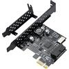 YBBOTT Scheda di espansione per pannello frontale USB 3.2 GEN1 5Gbps Type-E (chiave A) + USB3.0 20pin, compatibile con XP/ WIN7/ WIN8 /VISTA/ WIN10/ WIN11 32BIT/64BIT/ Linux.