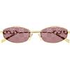 Gucci Occhiali da Sole GG1802S 002 Oro/Rosso Donna 55/18/145