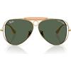 Ray-Ban Occhiali da Sole RB3138M 001/71 x Dolce & Gabbana The Shooter Oro Arista/Verde Scuro Unisex 54/9/135