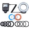 Xjdzineq Fotografia Anelli Luce con Schermo LCD 7 Modalità di Illuminazione 8 Adattatori per Enhanceds Imaging Effetti Flash Luce con LCD Controller
