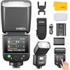 Godox V480 F V480-F Flash TTL per Fuji, Speedlite senza fili 2.4G con HSS 1/8000s, Touch Screen Colore 2.0, Batteria agli ioni di litio, 650 fulmini a piena potenza, Lampada pilota a 10 livelli