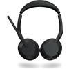 Jabra Evolve2 55 Link380a MS Stereo - Headset stereo senza fili con USB-A certificato per Microsoft Teams