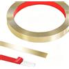 Yunlaishaocer 5 m x 1 cm di Nastri in Metallo Autoadesivi, Lamiere in Acciaio Inox per Pareti, Listelli in Stucco per Pareti, Scolapiatti e Incollaggi in Acciaio Inox per Camino, Cornici per Specchi, Mobili e