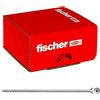 Fischer Viti Power Fast II FPF CTP 6,0x160 per Legno o Truciolare, Filetto Parziale, Torx, Testa Svasata Piana, Zincatura (100 Pz.), blu passivato