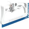 FUGINATOR® Spazzola per fughe - Spazzola per la pulizia delle fughe del bagno, WC, cucina, Pulizia di pareti e pavimenti - Pratica spazzola per fughe e piastrelle (Bianco/Blu)