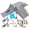 Generico Rampa Per Skateboard Per Tastiera - Kit Skate Park Per Tastiera, Per Skate Per Finger Board, Set Da 13 Pezzi Con 2 Finger Bike E 3 Skateboards Per, Mini Rampa Per Skateboard Per, Set