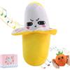 Drbrrly Interactive Music Plush Toy, Touch-Sensitive Banana & Fruit Plush Musical Sensory Toy with Sounds, Soft Interactive Figure for Parent-Child Play, Early Education Gift (Banana)