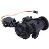 Levigo Cambio doppio in metallo per auto telecomandato con motore di trasmissione interno + servo per Traxxas 1/10 TRX-4 TRX-6