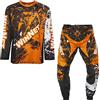 WinNet Completino per Mini Moto Cross da Bambino (Arancione, 4 Anni)