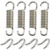 A ABSOPRO 4 PCS 43mm 1.69 Scarico Tubo Molla con U Forma Ganci Argento | Colore Argento, 43mm, 4 Ganci a U, Adatto a ATV, Resistente Alla Corrosione, Facile Montaggio