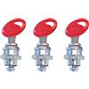 SHAD 200062r Set 3 bombines per Bauletti sh42 - SH43, Argento
