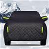 Gaoxianglin Telo Antigrandine per Auto per Fia 500 500C 500E Abarth 500 2007-2024 Imbottito Telo Auto Antigrandine Anti UV,Antipolvere E Resistente,Adatto a tutte le stagioni