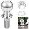 Katmerio Sfera per rimorchio, sfera per rimorchio da 50mm 3.5T, Ø22mm vite, testa sferica per trattore, per binario del trattore, testa sferica per binario dritto fino a 3.5T