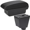 XEXJHQQ Braccioli Auto Per Clio 4 Per Captur Per Clio 3 III IV Scatola Braccioli Per Auto Accessori Per Riporre Gli Interni Dedicati Box Bracciolo Centrale(B3 Black white 3USB)