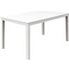 IPAE PROGARDEN SPA Tavolo da giardino rettangolare Ipae Progarden Sumatra 138x80x72 cm bianco