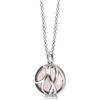 Engelsrufer Collana da donna in argento sterling con ciondolo a forma di sfera e pietra potente, chiusura a moschettone, regolabile in tre lunghezze, senza nichel, 50 cm, Argento sterling, Quarzo