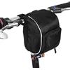 VGEBY Borsa Anteriore con Telaio per Bici, Borsa Multifunzione Nera con Manubrio per Bicicletta Anteriore Staccabile a sgancio rapido