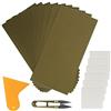 HAKOTOM Selbstklebend Repair Patch, 18Stk Zelte Reparatur Aufkleber Plane Reparaturflicken Wasserdicht Nylon Flicken mit Schere Schaber für Rucksack Markisen Regenjacke Schlauchboot Pool Dunkel Grün