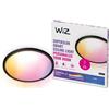 WiZ Plafoniera SuperSlim Smart 430mm, 22W, Luce Bianca o Colorata, Tecnologia SpaceSense, Controllo Vocale, Dimmerabile, Nero