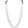 Bocar Collana Statement Lunga Multistrato Artigianale con Perline in Acrilico e Legno, Stile Bohemiano per Donna, Con Scatola Regalo (NK-10407=white)