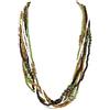 BOCAR Collana Lunga Multifilo Artigianale in Acrilico, Lunghezza 26 Pollici per Donna (NK-10563-mix)