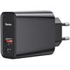 Baseus Adattatore Baseus Quick Charge PD+QC 3.0 30W - Nero