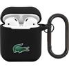 Lacoste Custodia Lacoste Liquid Silicone Croc Logo per AirPods 1/2 nero