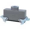 HARTING Han 24B Alloggiamento connettore basso, 1xM25 uscita cavo diritta, con 2 staffe trasversali Vite M25 Area di serraggio