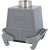 HARTING Han 32B Alloggiamento connettore alto, 1xPG29 uscita cavo diritta, con 2 staffe trasversali Vite di fissaggio PG29 Area di serraggio